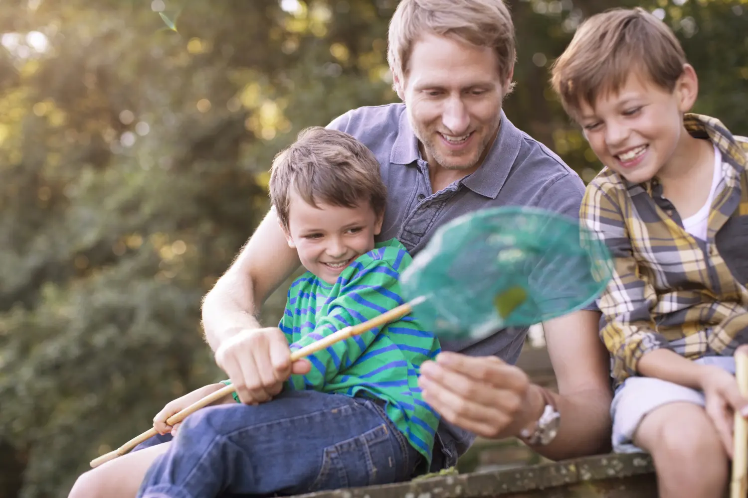 Vater mit seinen Kindern von SL Immobilienservice UG